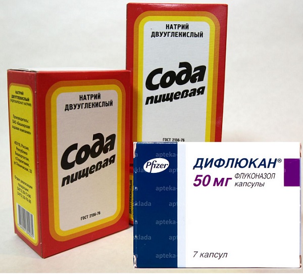 Сода и дифлюкан