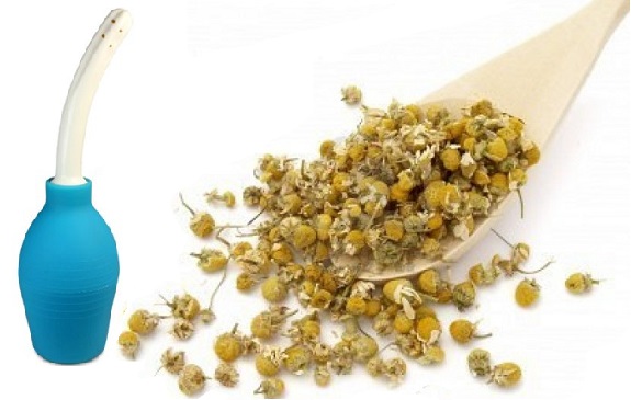 Спринцевание ромашкой