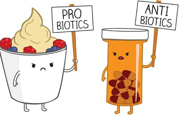 Пробтотики против антибиотиков