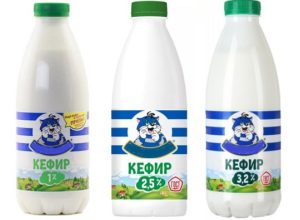 Кефир различной жирности