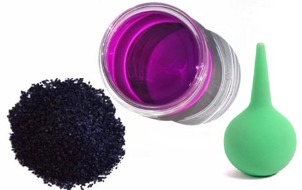 Спринцевание марганцовкой