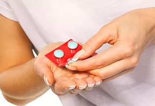 Прием таблетки