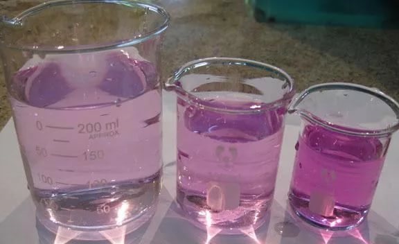 Слабый раствор марганцовки