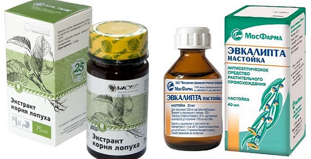 Эвкалипт и лопух при молочнице